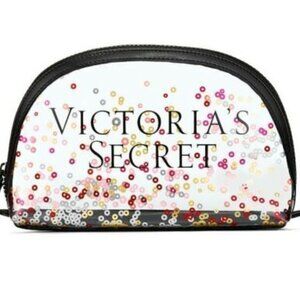 Victorias Secret holiday Beauty Cosmetic makeup bag  X2 Lot